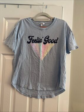 Wildfox Light Blue Graphic Tee
